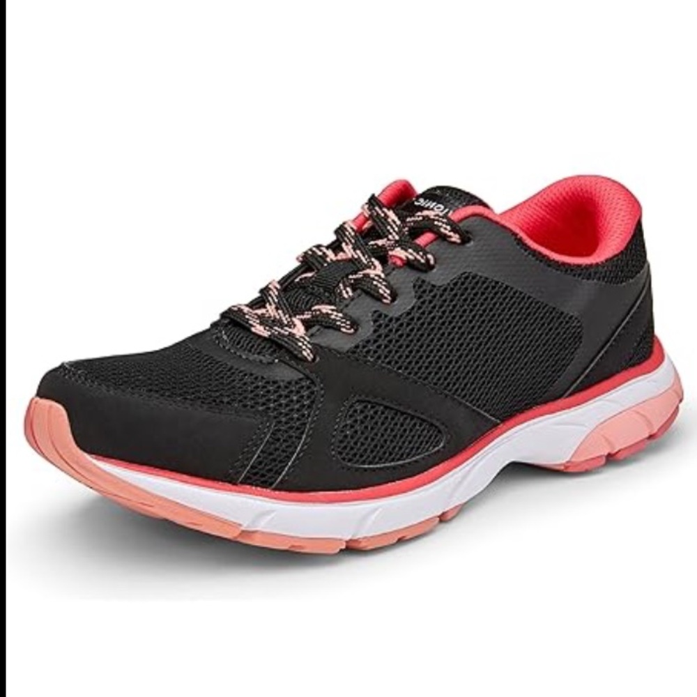 Vionic Women's Black and Pink Athletic Shoes
